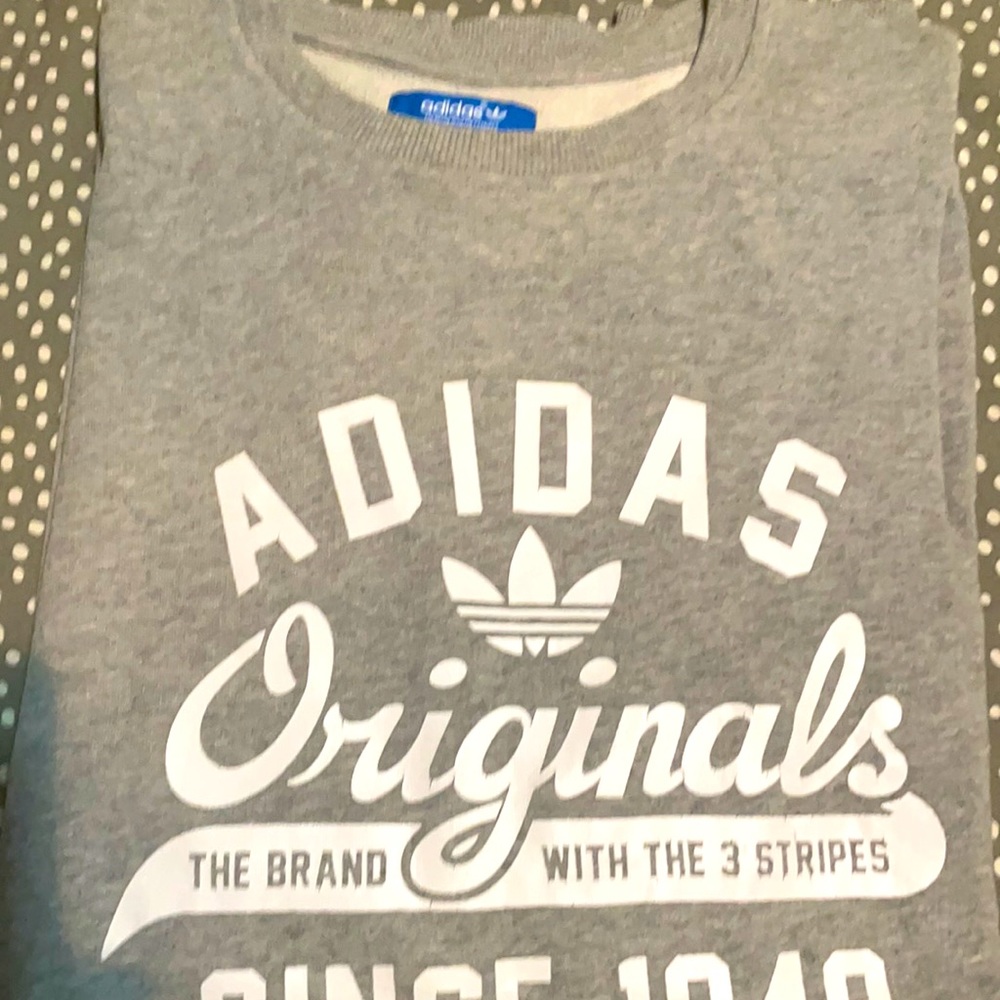 Adidas Gray Crewneck Sweatshirt